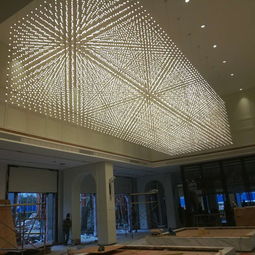 铭星灯饰 点亮大型光立方中庭的艺术之美